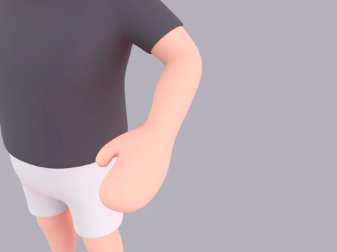 Cartoon Male Character Rigged 015 3D Model