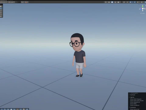 Cartoon Male Character Rigged 015 3D Model