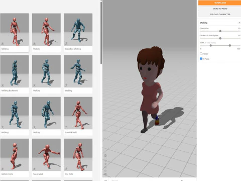 Cartoon Female Character Rigged 016 3D Model