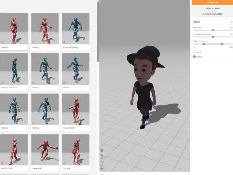 Cartoon Female Character Rigged 019 3D Model