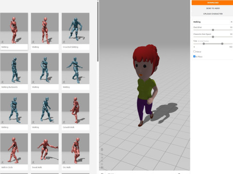 Cartoon Female Character Rigged 020 3D Modell