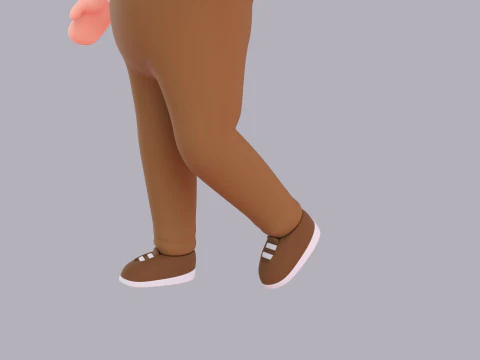 Cartoon Male Character Rigged 016 3D Model