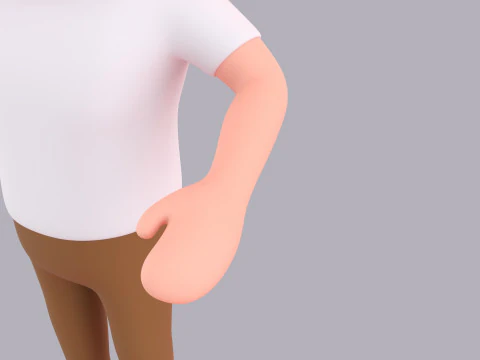 Cartoon Male Character Rigged 016 3D Model