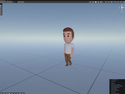 Cartoon Male Character Rigged 016 3D Model