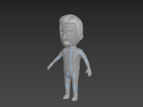 Cartoon Male Character Rigged 016 Modèle 3D