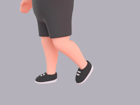 Cartoon Male Character Rigged 017 3D Model