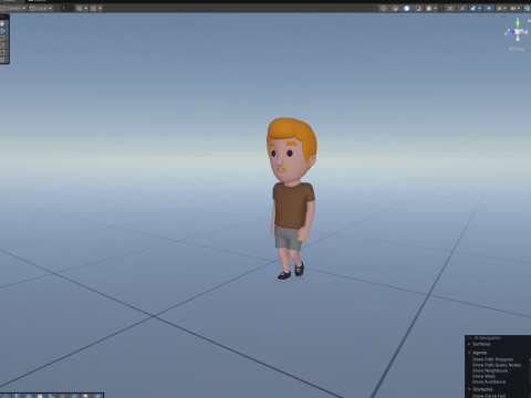 Cartoon Male Character Rigged 017 3D 모델