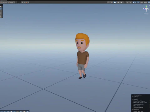 Cartoon Male Character Rigged 017 3D Model