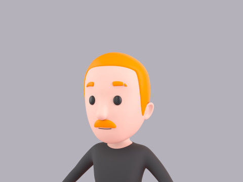 Cartoon Male Character Rigged 018 3D 모델