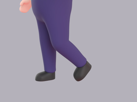 Cartoon Male Character Rigged 019 3D Модель