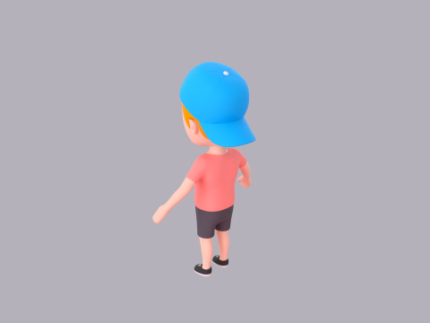 Cartoon Male Character Rigged 020 Modelo 3D