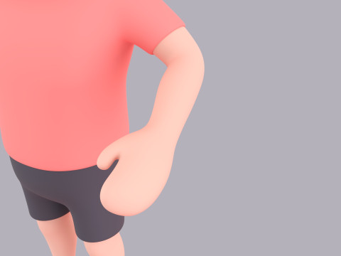 Cartoon Male Character Rigged 020 Modelo 3D