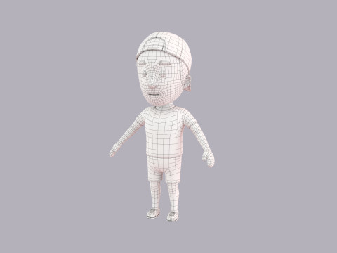 Cartoon Male Character Rigged 020 Modelo 3D
