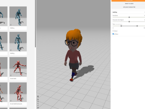 Cartoon Female Character Rigged 021 Modèle 3D