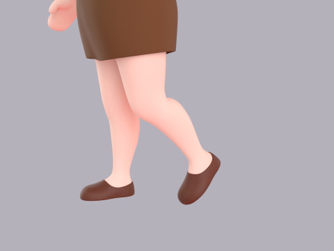 Cartoon Female Character Rigged 022 Modelo 3D