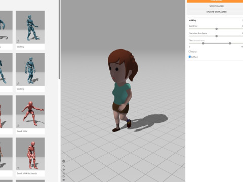 Cartoon Female Character Rigged 022 Modelo 3D