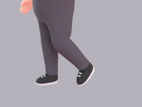 Cartoon Male Character Rigged 021 3D Model