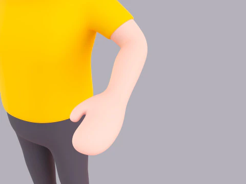 Cartoon Male Character Rigged 021 3D Model