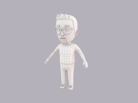 Cartoon Male Character Rigged 021 Modèle 3D