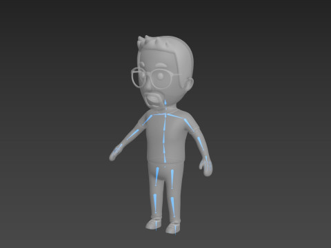 Cartoon Male Character Rigged 021 Modèle 3D
