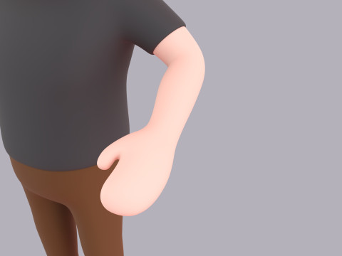 Cartoon Male Character Rigged 023 3D Model