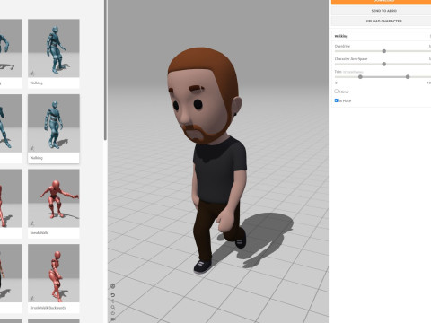 Cartoon Male Character Rigged 023 3D Model