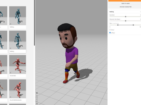 Cartoon Male Character Rigged 025 3D Model