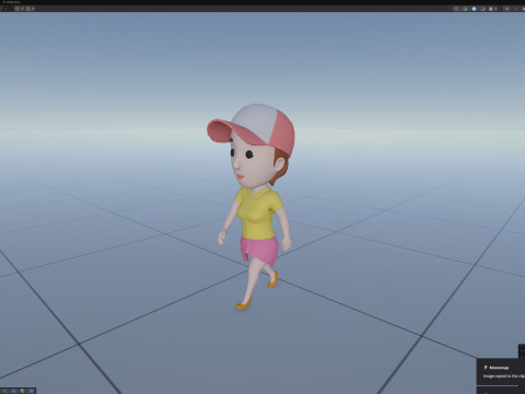 Cartoon Female Character Rigged 036 Modelo 3D