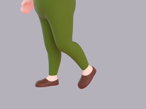 Cartoon Female Character Rigged 039 Model 3D