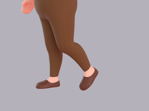 Cartoon Female Character Rigged 042 Modelo 3D