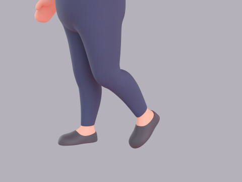 Cartoon Female Character Rigged 044 3D 模型