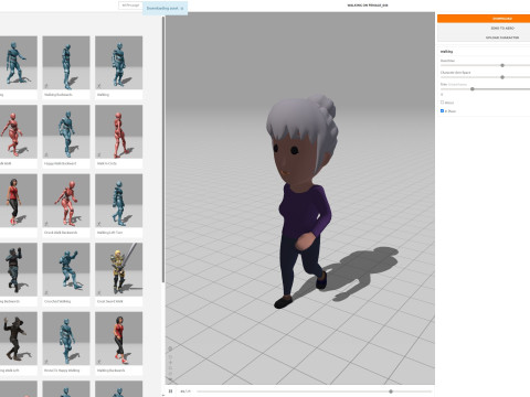 Cartoon Female Character Rigged 044 3D 模型