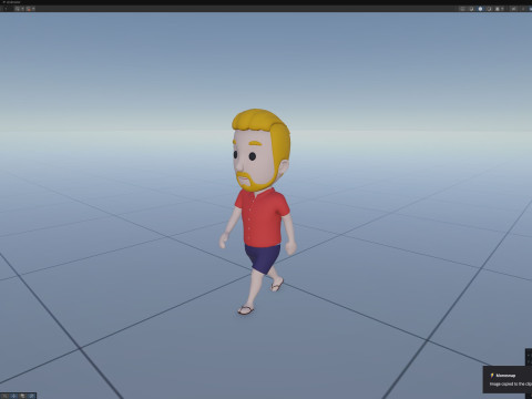 Cartoon Male Character Rigged 026 3D Model