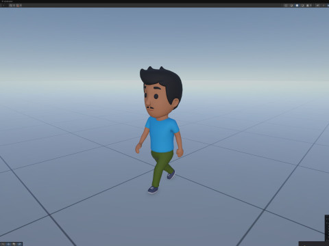 Cartoon Male Character Rigged 027 Modèle 3D