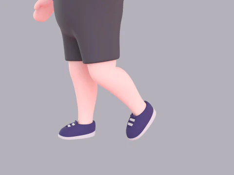 Cartoon Male Character Rigged 028 3D Model