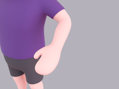 Cartoon Male Character Rigged 028 3D Model