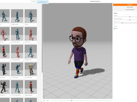 Cartoon Male Character Rigged 028 3D Model