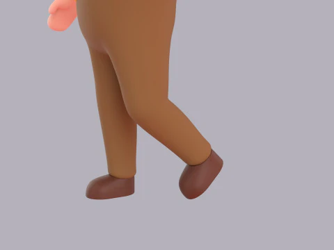 Cartoon Male Character Rigged 029 3D Model