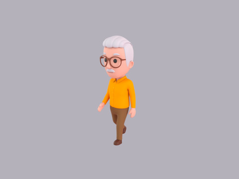 Cartoon Male Character Rigged 029 3D मॉडल