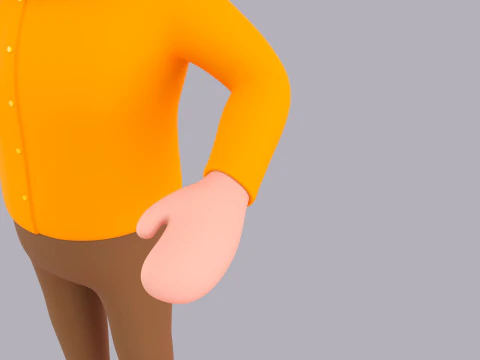 Cartoon Male Character Rigged 029 3D Model