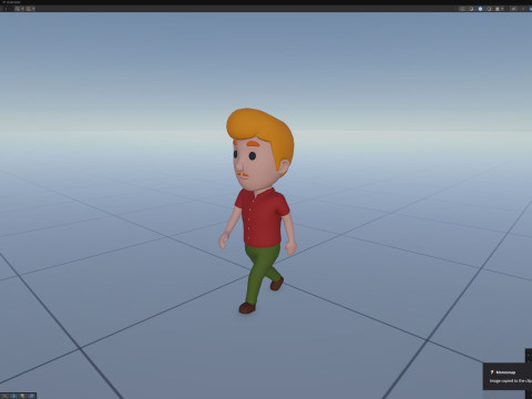 Cartoon Male Character Rigged 031 3Dモデル