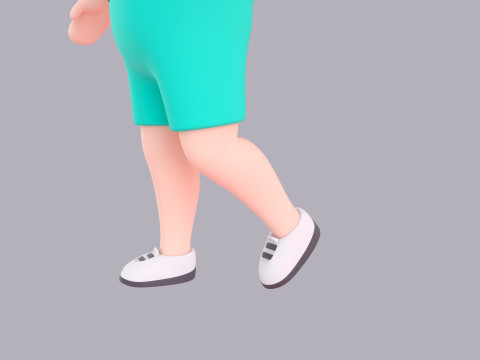 Cartoon Male Character Rigged 032 3D 모델