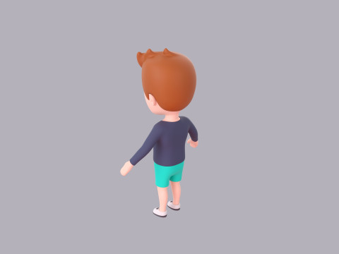 Cartoon Male Character Rigged 032 3D 모델