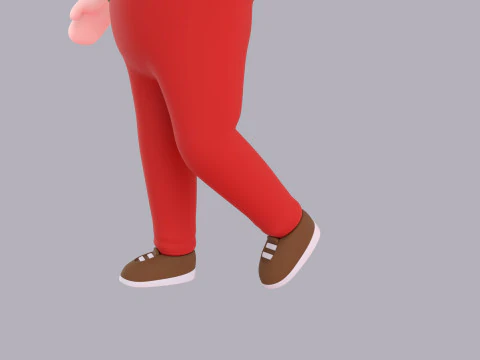 Cartoon Male Character Rigged 033 3D Model