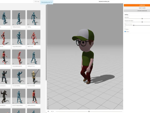 Cartoon Male Character Rigged 033 3D Model