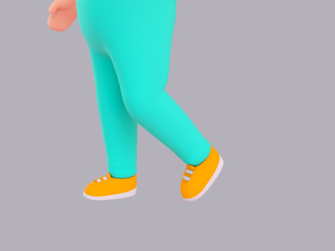 Cartoon Male Character Rigged 034 3D मॉडल