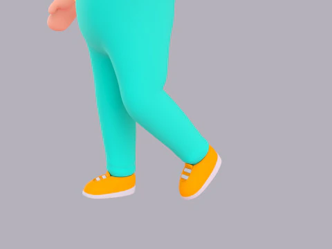 Cartoon Male Character Rigged 034 3D Model