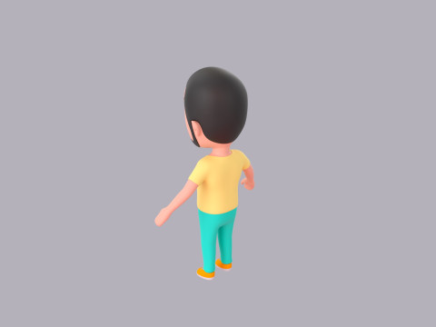 Cartoon Male Character Rigged 034 3D मॉडल
