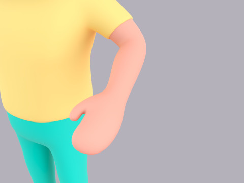 Cartoon Male Character Rigged 034 3D मॉडल