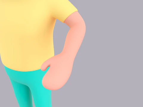 Cartoon Male Character Rigged 034 3D Model